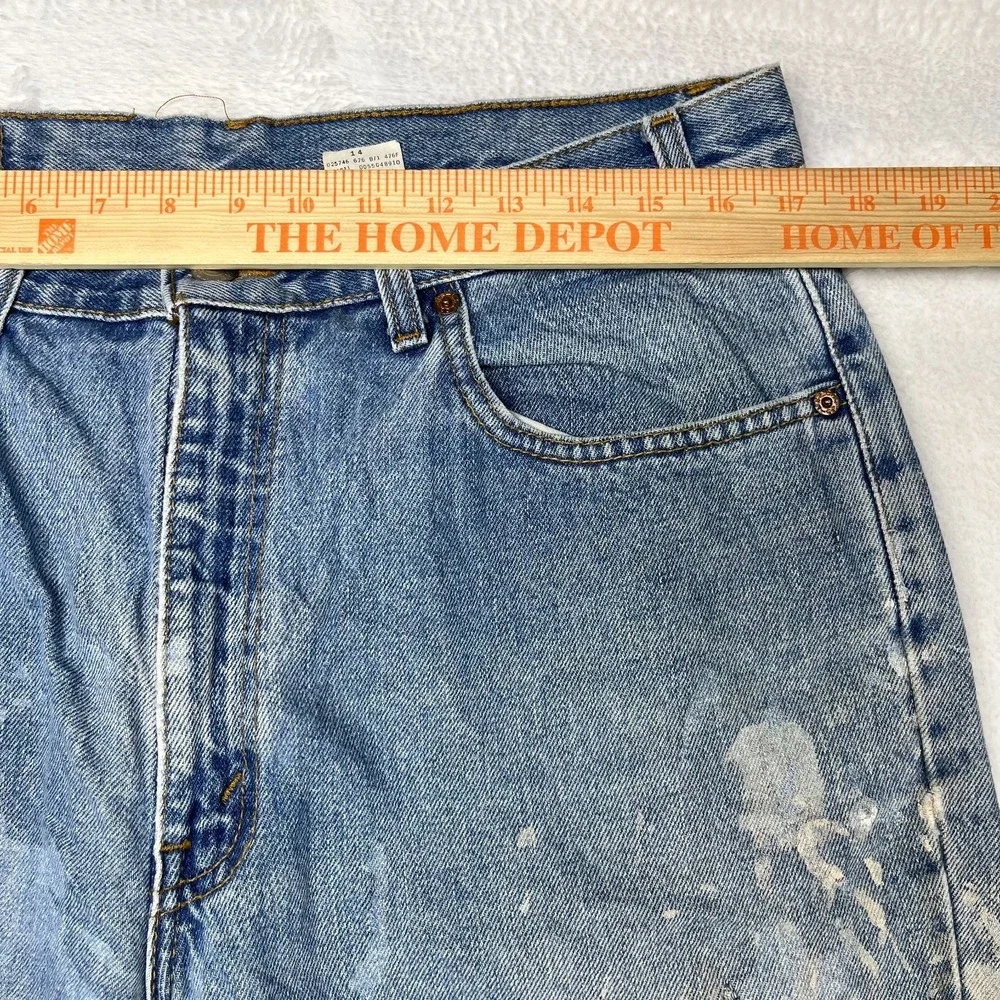 Vintage Levi's 550 Relaxed Fit Jeans Men's Blue Denim Straight Zip Fly - 34X33‎